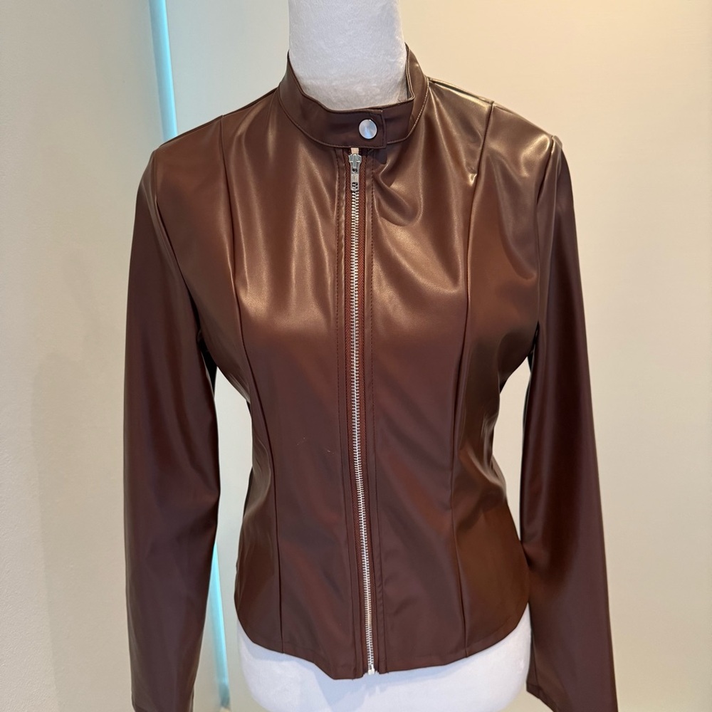 Brown Leather Women's Jacket